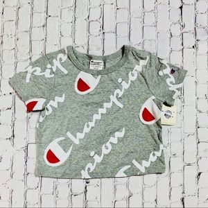 Gray Crop Champion Shirt